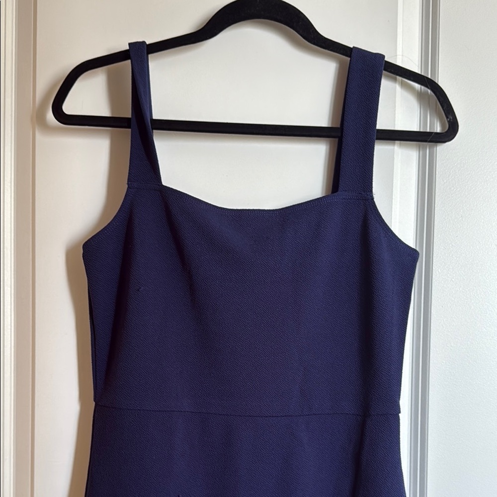 Navy Blue leg slit Dress